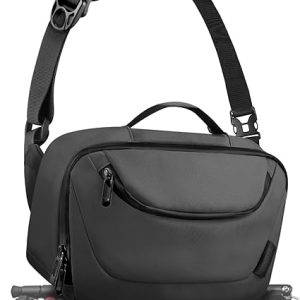 Camera Sling Bag,Waterproof Camera Case with Tripod Holder,DSLR/SLR/Mirrorless Camera Bags Crossbody for photographers-Black